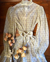 Load image into Gallery viewer, Sheer 1970’s vintage floral voile Gunne Sax midi dress