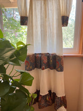 Load image into Gallery viewer, 1970’s vintage crepe and batik cotton dress by Vicky Vaughn