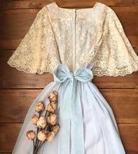 Load image into Gallery viewer, 1970's vintage Lilac blue Candi Jones maxi sundress