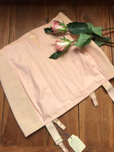 Load image into Gallery viewer, Deadstock 1940’s Vintage Peach Cotton Gossard girdle size 31