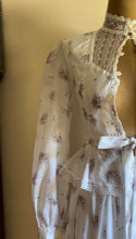 Load image into Gallery viewer, Sweet 1970’s Vintage Floral Voile Gunne Sax Blouse and Skirt Set