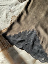 Load image into Gallery viewer, Amazing 1930’s Dark Chocolate Brown Silk Bias Cut Half Slip