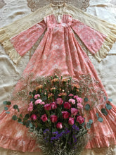 Load image into Gallery viewer, Beautiful 1960’s vintage black label Angel Sleeve Gunne Sax maxi dress