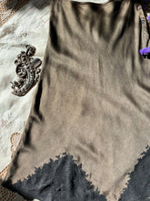 Load image into Gallery viewer, Amazing 1930’s Dark Chocolate Brown Silk Bias Cut Half Slip