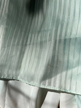 Load image into Gallery viewer, 1970’s Vintage Ice Blue Striped Voile Dress by Roberta