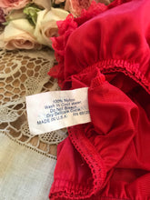 Load image into Gallery viewer, Darling 1970’s vintage red ruffle panties by Fantasia