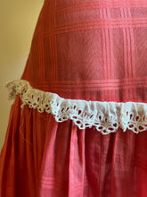 Load image into Gallery viewer, 1950’s Vintage Sheer Cotton and Lace dress by Vicky Vaughn Juniors