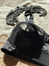 Load image into Gallery viewer, Perfect 1950’s Vintage Black Satin Bullet Bra - Flexaire by Flexees