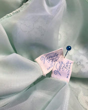 Load image into Gallery viewer, Authentic 1960’s pale mint green Vanity Fair peignoir 2 piece set