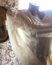 Load image into Gallery viewer, 1930’s 1940’s vintage platinum liquid satin wedding gown
