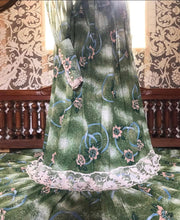 Load image into Gallery viewer, Sale~ 1970’s Vintage moss green Candi Jones maxi dress