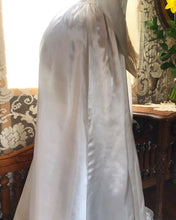 Load image into Gallery viewer, 1930’s 1940’s vintage platinum liquid satin wedding gown