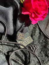 Load image into Gallery viewer, Authentic 1970’s vintage black nightgown by Lucie Ann for Claire Sandra