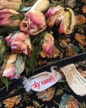 Load image into Gallery viewer, Authentic 1970’s vintage black calico Vicky Vaughn dress