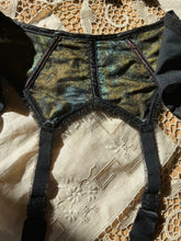 Load image into Gallery viewer, Designer 1960’s vintage Oleg Cassini Bustier Longline Bra and Garter Belt Set