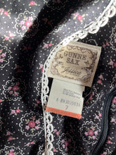 Load image into Gallery viewer, 1970’s Vintage Black Calico Gunne Sax Maxi Dress