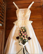 Load image into Gallery viewer, Authentic 1970's vintage peplum sundress by Candi Jones