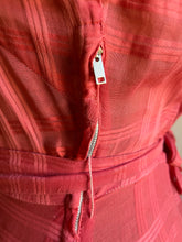 Load image into Gallery viewer, 1950’s Vintage Sheer Cotton and Lace dress by Vicky Vaughn Juniors