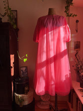 Load image into Gallery viewer, 1950’s Vintage Pink Chiffon Peignoir Nightgown and Robe Set by Vanity Fair