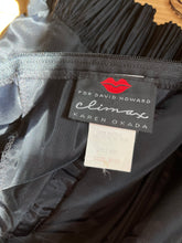 Load image into Gallery viewer, Dramatic 1980’s Vintage Black Karan Okada Wiggle Dress