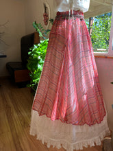 Load image into Gallery viewer, 1970’s 1980’s Vintage Magana Baptiste Lurex Striped Chiffon and Sequin Costume Skirt