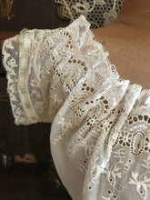Load image into Gallery viewer, Antique Victorian embroidered eyelet corset cover
