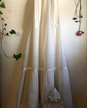 Load image into Gallery viewer, 1970's vintage ivory pintuck maxi dress by Candi Jones