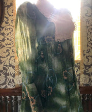 Load image into Gallery viewer, Sale~ 1970’s Vintage moss green Candi Jones maxi dress