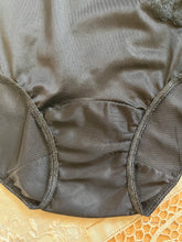 Load image into Gallery viewer, Authentic 1960’s vintage Kayser Black Nylon Pillow Tab Granny Panties