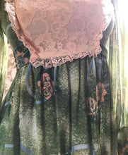 Load image into Gallery viewer, Sale~ 1970’s Vintage moss green Candi Jones maxi dress
