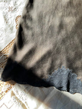 Load image into Gallery viewer, Amazing 1930’s Dark Chocolate Brown Silk Bias Cut Half Slip