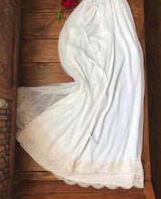 Load image into Gallery viewer, Beautiful 1970's vintage Intime of California Ivory chiffon peignoir nightgown and robe set