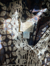 Load image into Gallery viewer, Autumn 1970’s vintage Batik Stain Glass Voile Gunne Sax Maxi Dress