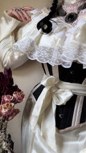 Load image into Gallery viewer, Authentic 1970’s Vintage Ivory Satin and Lace Gunne Sax Bridal dress