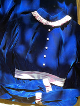 Load image into Gallery viewer, Sale~ Gorgeous 1960’s Vintage Cobalt Blue Velvet Maxi Dress