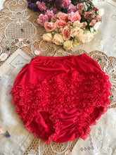 Load image into Gallery viewer, Darling 1970’s vintage red ruffle panties by Fantasia