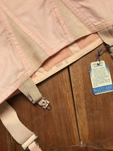 Load image into Gallery viewer, Deadstock 1940’s Vintage Peach Cotton Gossard girdle size 31