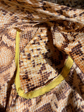 Load image into Gallery viewer, Fantastic 1960’s Vintage Snakeskin Satin Hostess Gown by Fifth Avenue Robes
