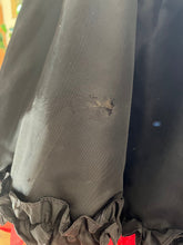 Load image into Gallery viewer, Darling 1970’s Vintage Black Taffeta Strapless Gunne Sax Dress