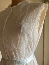 Load image into Gallery viewer, 1950’s Vintage White Nylon and Eyelet Lace Nightgown by Carters