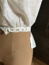 Load image into Gallery viewer, Antique Victorian embroidered eyelet corset cover