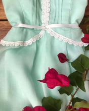 Load image into Gallery viewer, Sale~ 1970's vintage pale mint green voile sundress