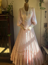 Load image into Gallery viewer, 1960’s Vintage Flocked Voile Gunne Sax Dress