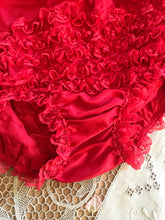 Load image into Gallery viewer, Darling 1970’s vintage red ruffle panties by Fantasia