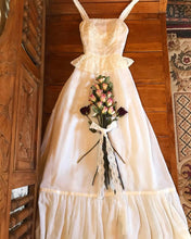 Load image into Gallery viewer, Authentic 1970's vintage peplum sundress by Candi Jones