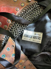 Load image into Gallery viewer, Outrageous 1970’s Vintage Black Cotton Ruffle Dress by Fernando Huertas