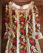 Load image into Gallery viewer, Authentic 1960’s vintage wallpaper print dress by Lorrie Deb of San Francisco
