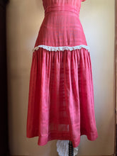 Load image into Gallery viewer, 1950’s Vintage Sheer Cotton and Lace dress by Vicky Vaughn Juniors