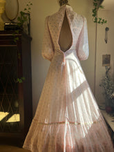Load image into Gallery viewer, 1960’s Vintage Flocked Voile Gunne Sax Dress