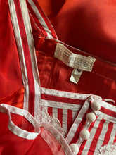 Load image into Gallery viewer, Rare Authentic 1970’s Vintage Rust Satin Rumak Dress